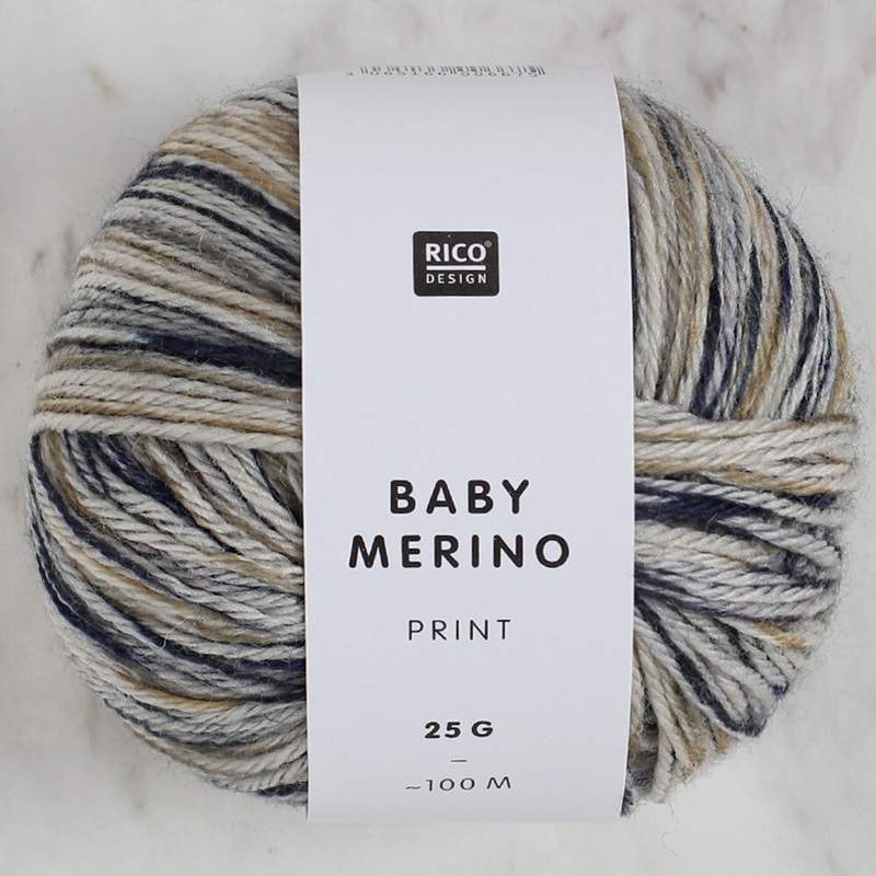 Baby Merino Print 25 gr Baby Yarn, Variegated – 003