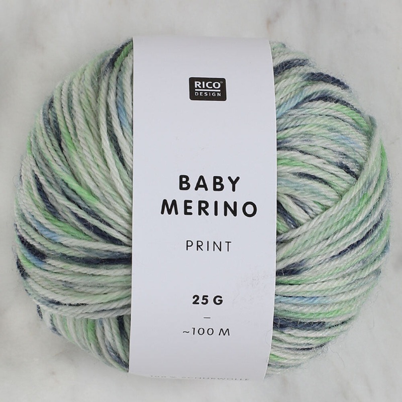 Baby Merino Print 25 gr Baby Yarn, Variegated – 006