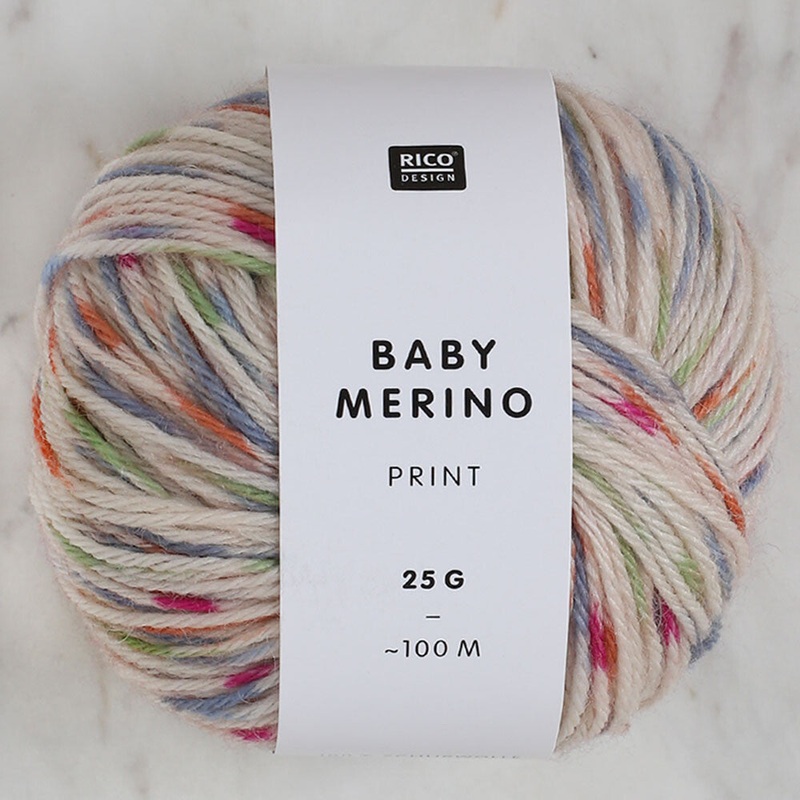 Baby Merino Print 25 gr Baby Yarn, Variegated – 008