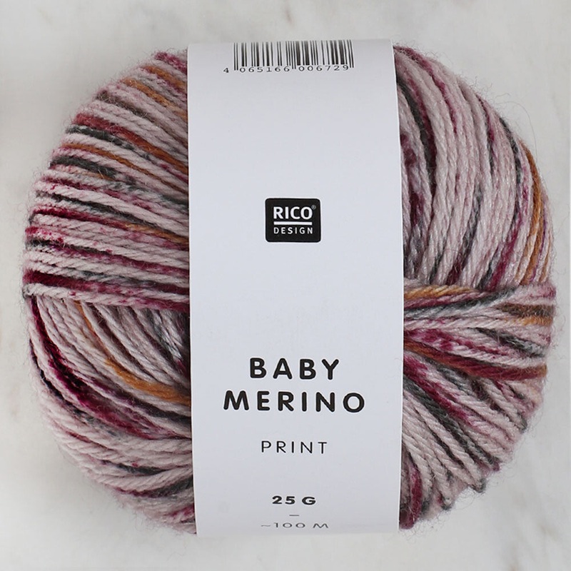 Baby Merino Print 25 gr Baby Yarn, Variegated – 010