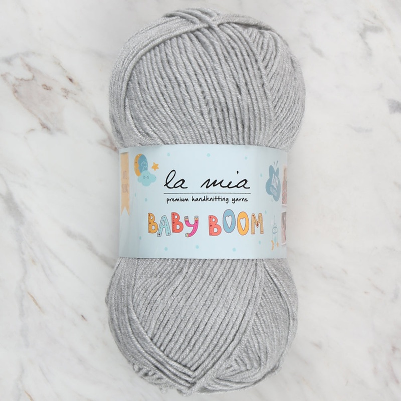 La Mia Baby Boom Yarn, Grey – 1111