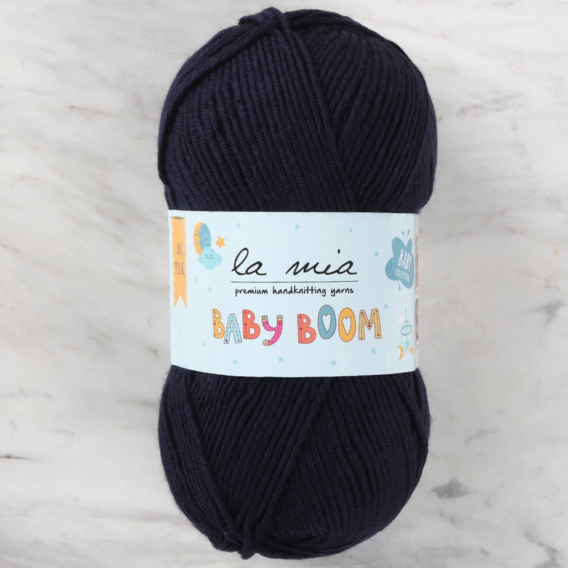 La Mia Baby Boom Yarn, Navy Blue – 630