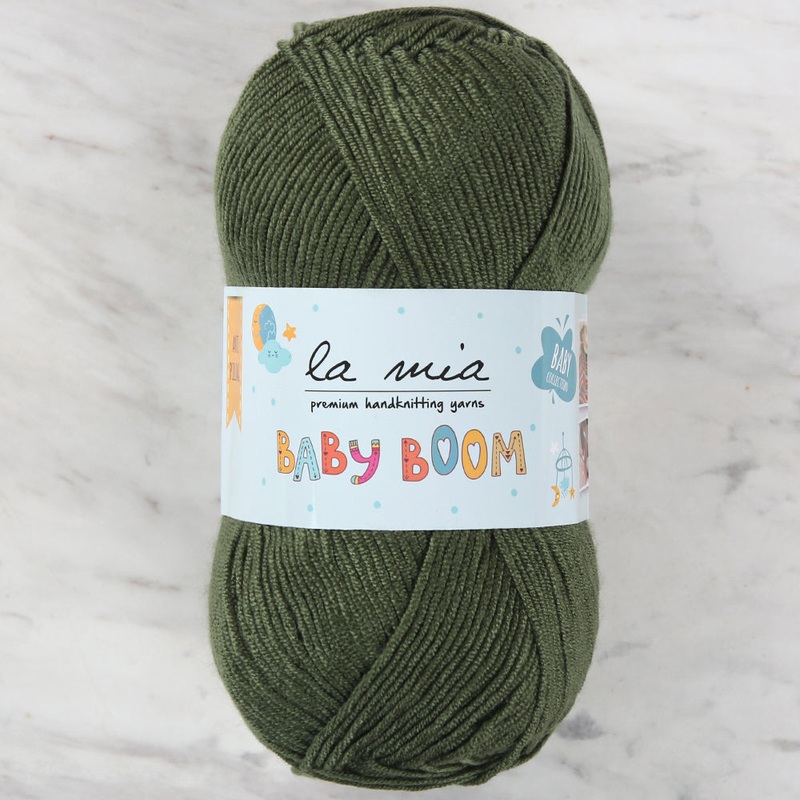 La Mia Baby Boom Yarn, Navy Green – 410