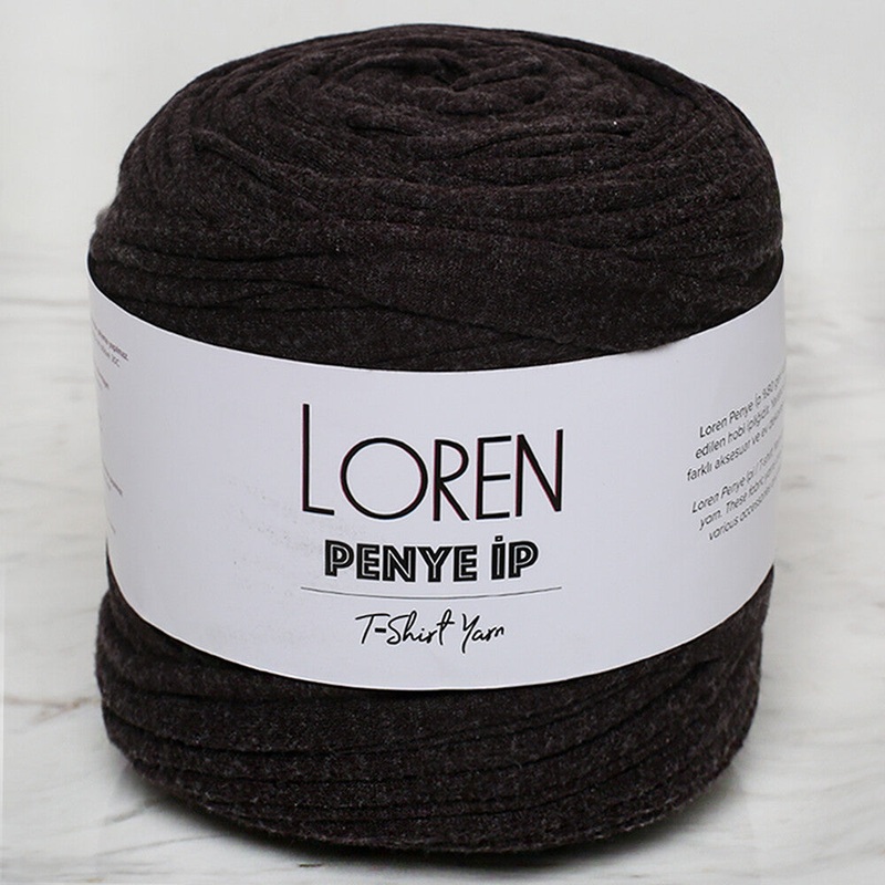 Loren T-Shirt Yarn, Heather Brown – 22
