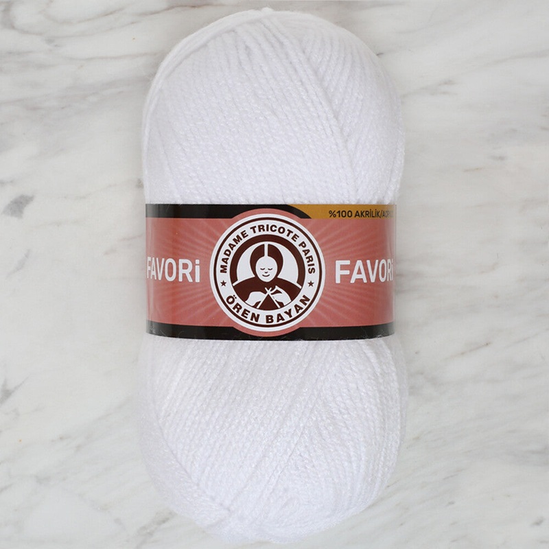 Madame Tricote Paris Favori Knitting Yarn, Off-White – 000