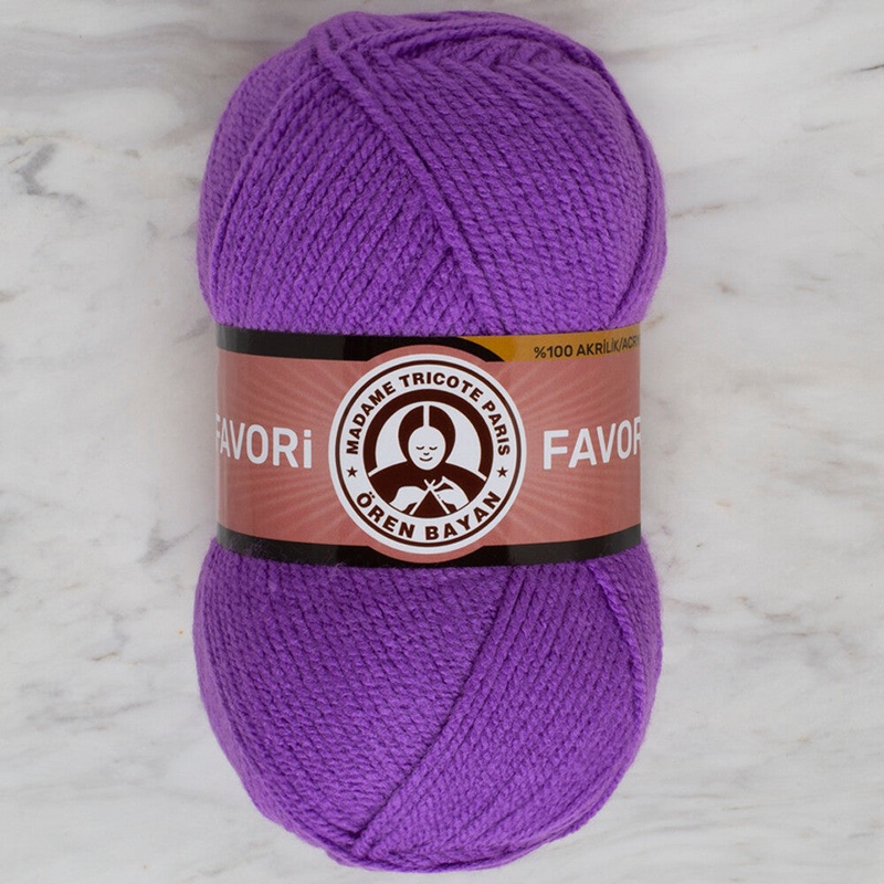 Madame Tricote Paris Favori Knitting Yarn, Purple – 059