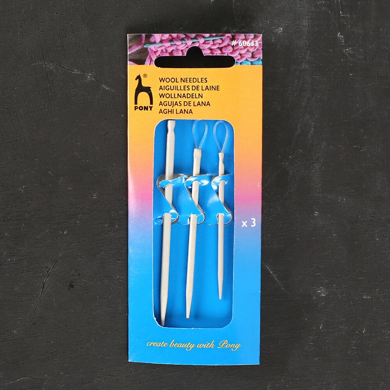 Pony 3 pcs Aluminium Tapestry (Wool) Needle – 60643