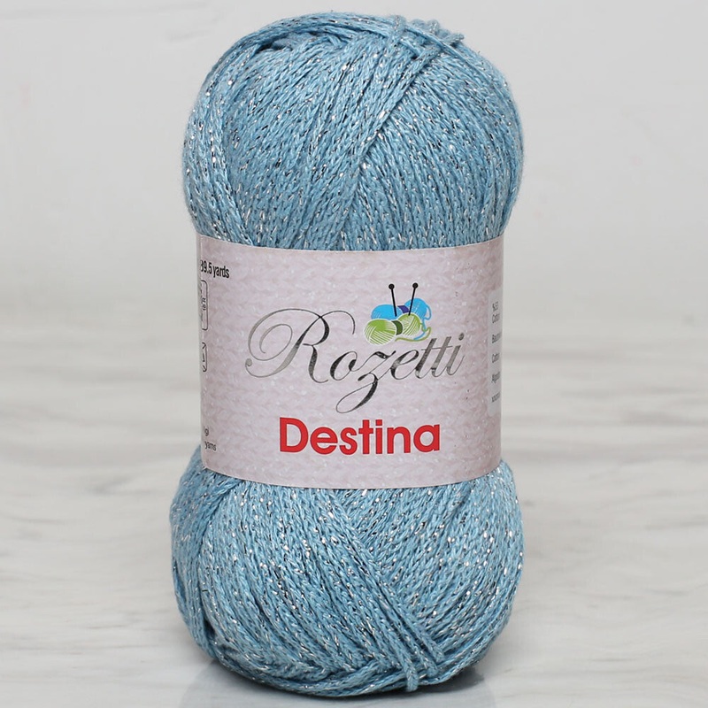 Rozetti Destina 50 gr Yarn, Baby Blue – 45016