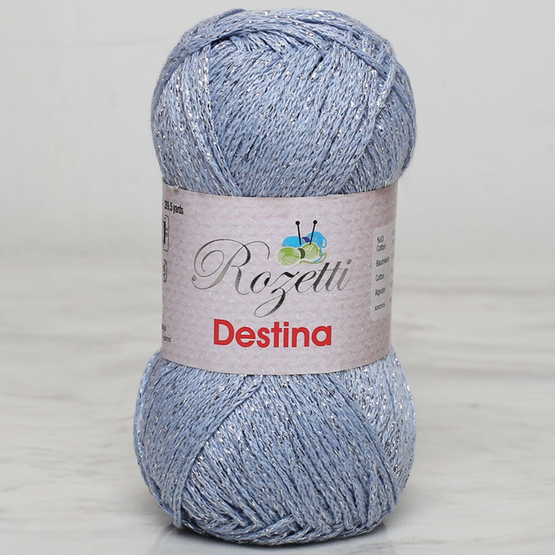 Rozetti Destina 50 gr Yarn, Baby Blue – 45018