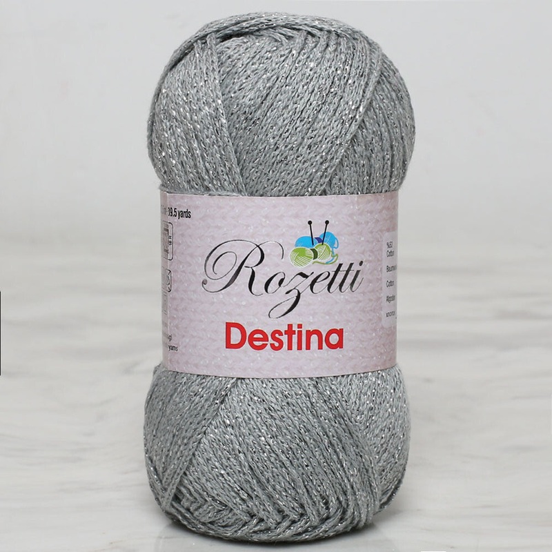 Rozetti Destina 50 gr Yarn, Grey – 45026