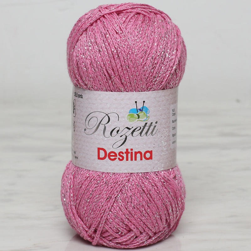Rozetti Destina 50 gr Yarn, Pink – 45008