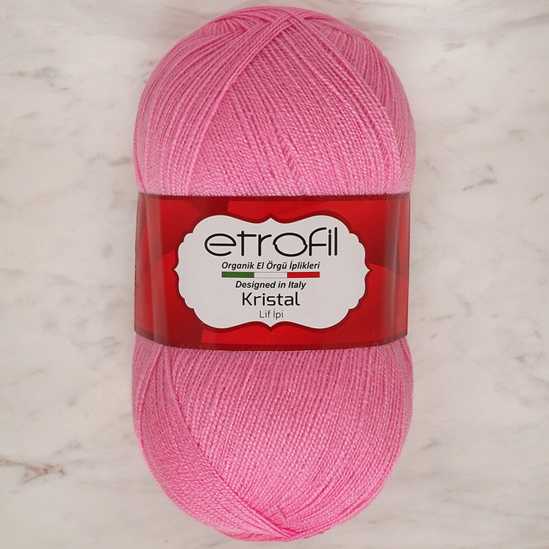 Etrofil Kristal Yarn, Pink – 12014