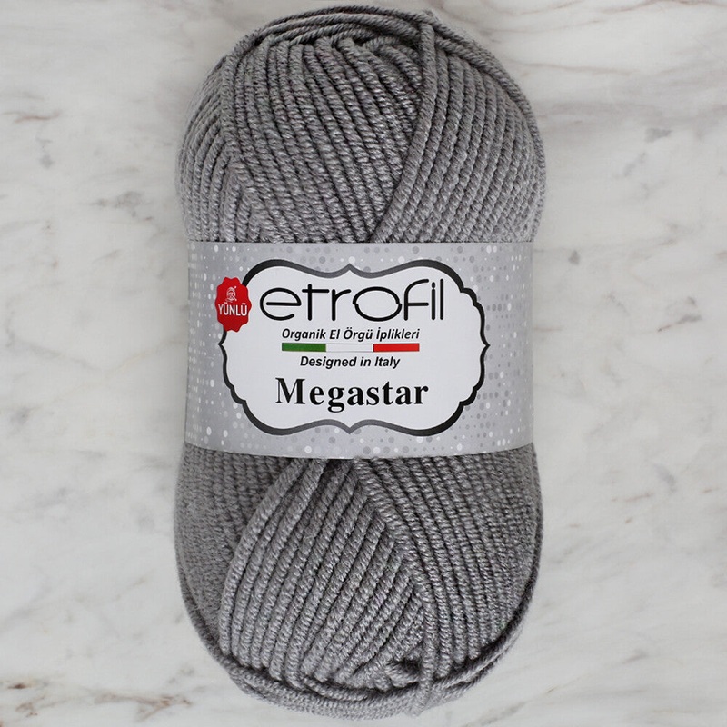 Etrofil Megastar Yarn, Grey – 70974