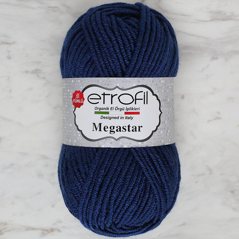 Etrofil Megastar Yarn, Navy Blue – 75095