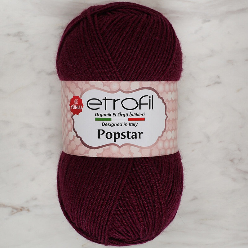 Etrofil Popstar Yarn, Aubergine – 70609