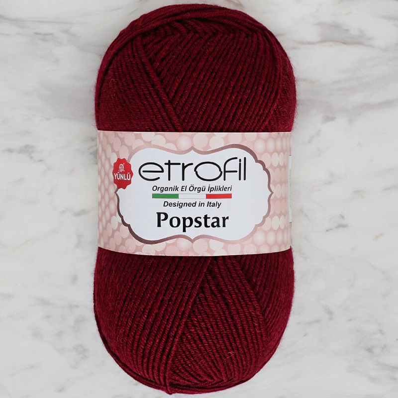 Etrofil Popstar Yarn, Claret – 73143