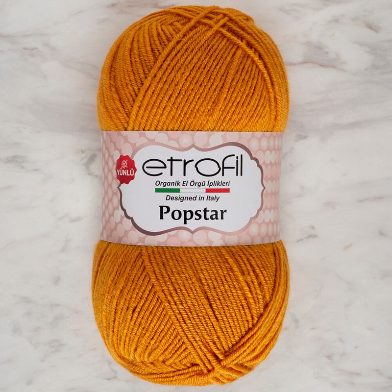 Etrofil Popstar Yarn, Dark Yellow – 72061