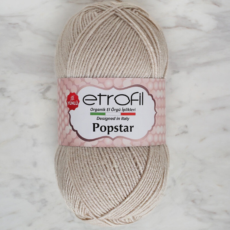 Etrofil Popstar Yarn, Light Beige – 77011