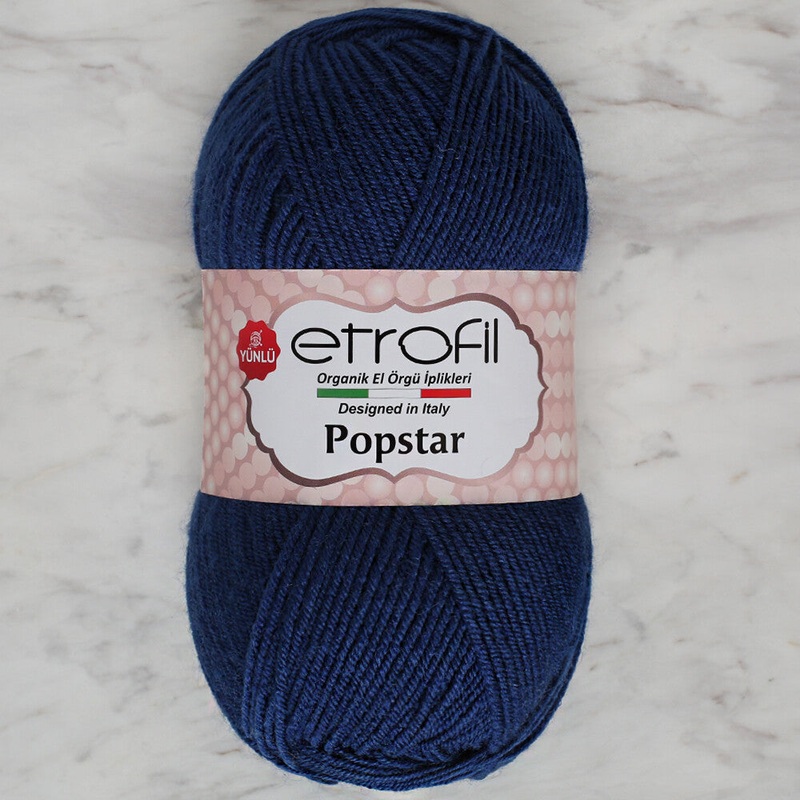 Etrofil Popstar Yarn, Light Navy Blue – 75095