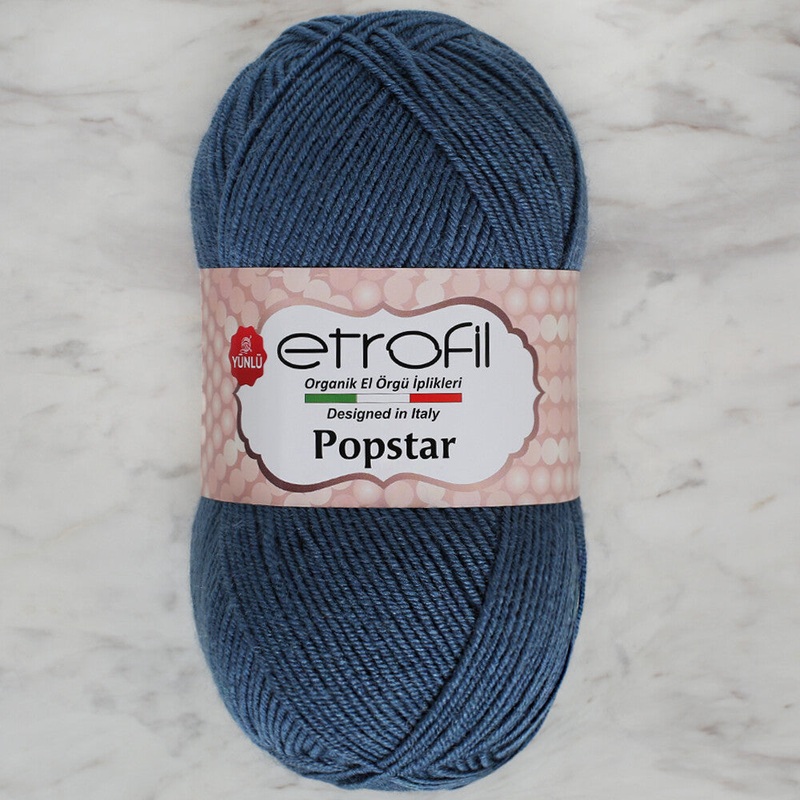 Etrofil Popstar Yarn, Petrol Blue – 75096