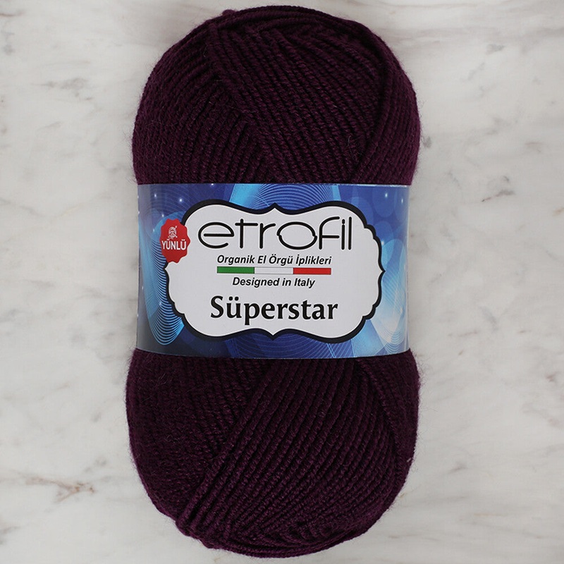 Etrofil Sperstar Yarn, Aubergine – 76001