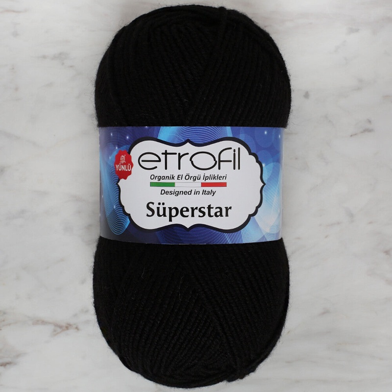 Etrofil Sperstar Yarn, Black – 70978