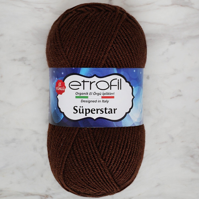 Etrofil Sperstar Yarn, Dark Brown – 77013