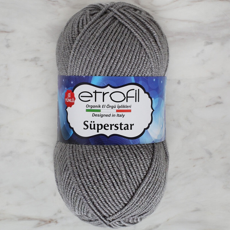 Etrofil Sperstar Yarn, Grey – 70974