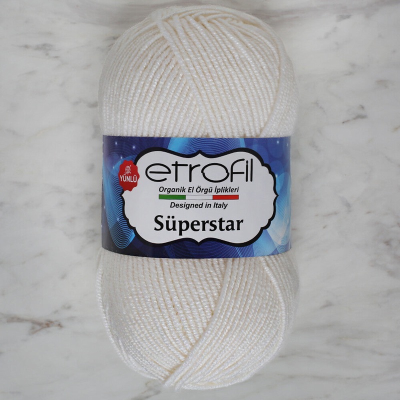 Etrofil Sperstar Yarn, White – 70187