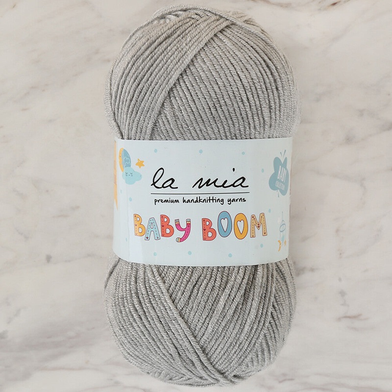 La Mia Baby Boom Yarn, Grey – 1000
