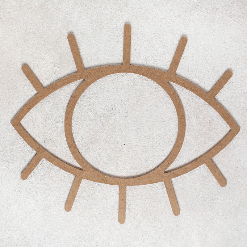 Loren Crafts Eye with Lashes Shaped Macrame Base