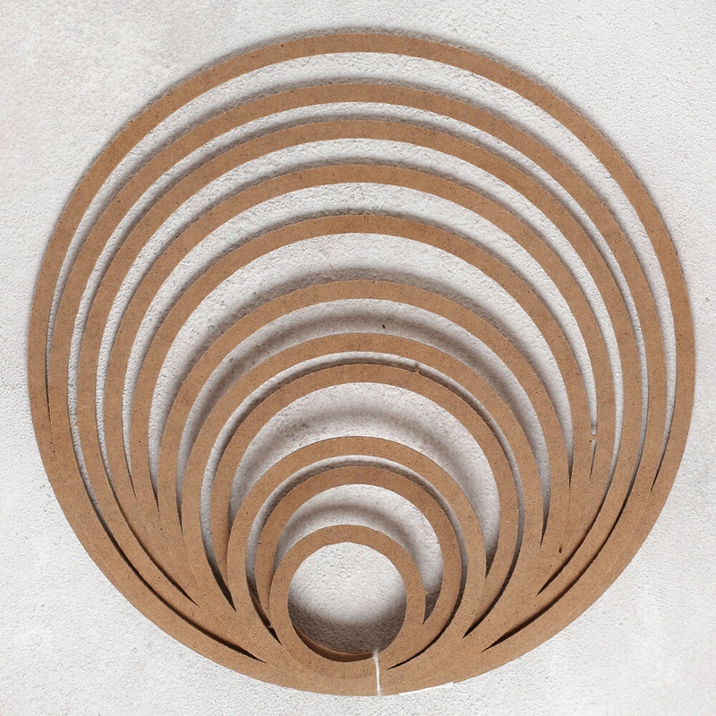 Loren Crafts Round Shaped Macrame Base for Dreamcatcher