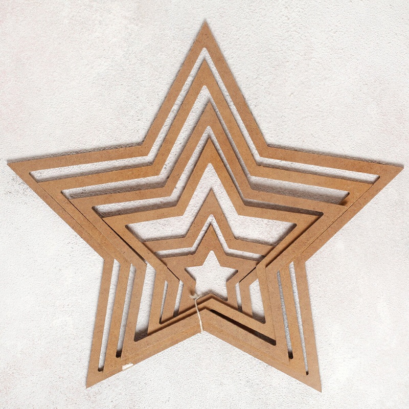 Loren Crafts Star Shaped Macrame Base for Dreamcatcher