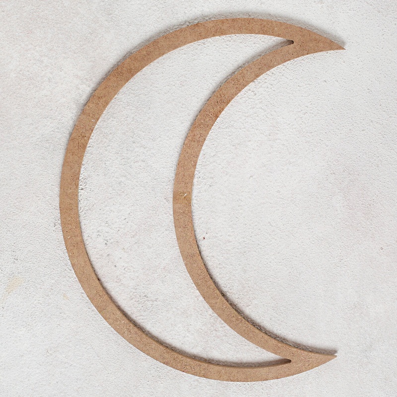 Loren Macrames Crescent Shaped Macrame Hoop