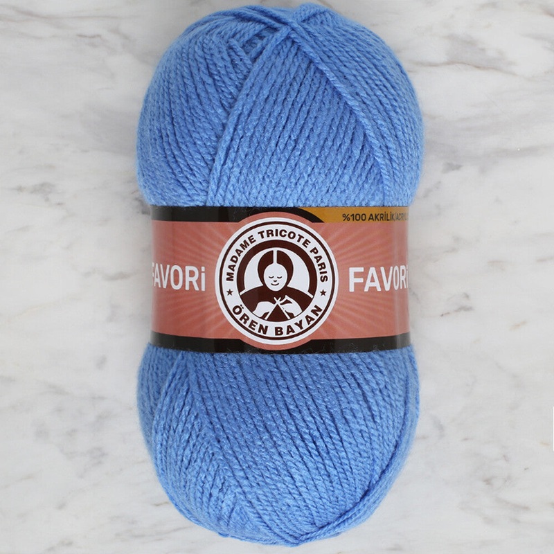 Madame Tricote Paris Favori Knitting Yarn, Blue – 015