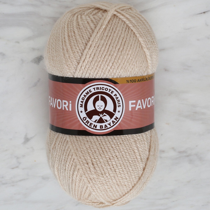 Madame Tricote Paris Favori Knitting Yarn, Light Beige – 145