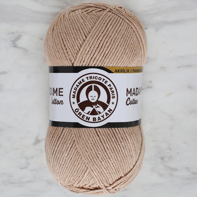 Madame Tricote Paris Madame Cotton Yarn, Beige – 032