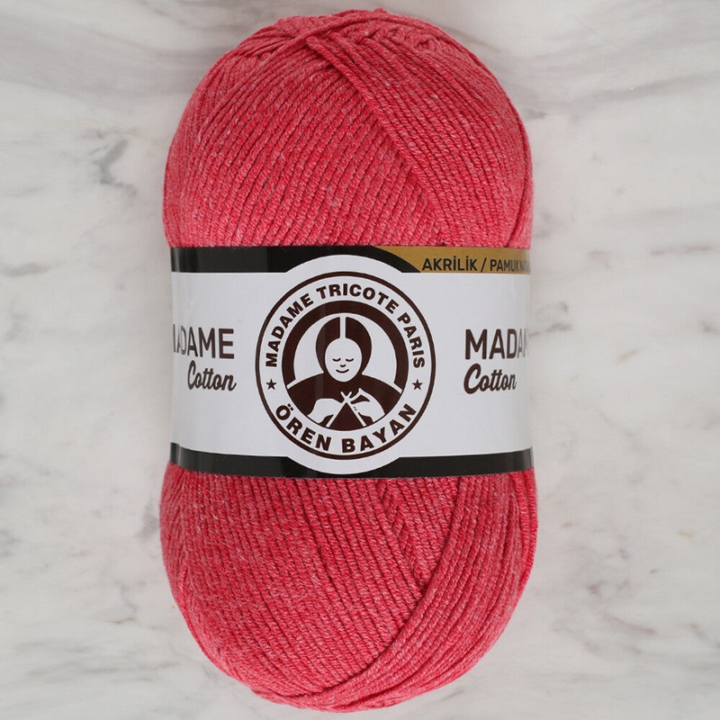 Madame Tricote Paris Madame Cotton Yarn, Red – 048