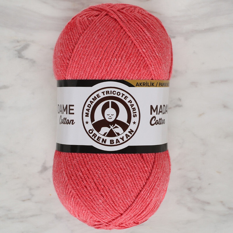 Madame Tricote Paris Madame Cotton Yarn, Vermilion – 043