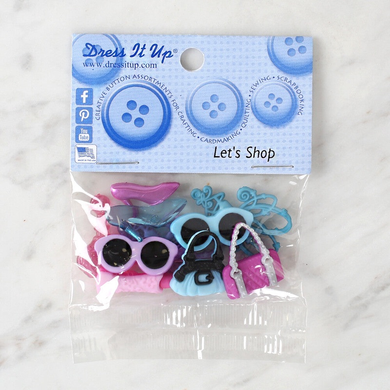 Dress It Up Creative Button Assortment, Let’s Shop – 9319