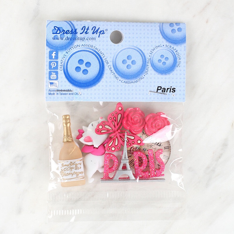 Dress It Up Creative Button Assortment, Paris – 10422