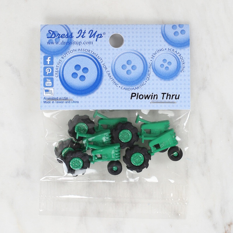 Dress It Up Creative Button Assortment, Plowing Thru – 10283