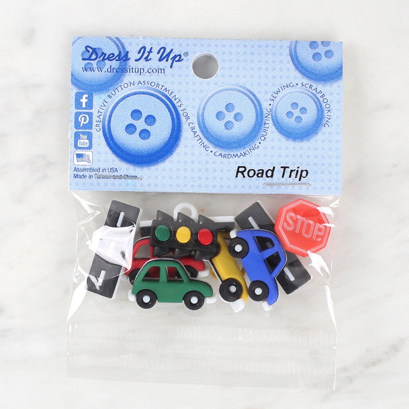 Dress It Up Creative Button Assortment, Road Trip – 9556
