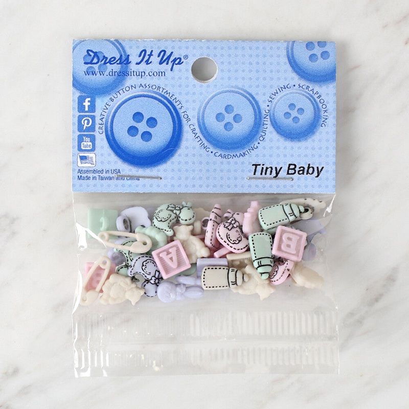 Dress It Up Creative Button Assortment, Tiny Baby – 1754