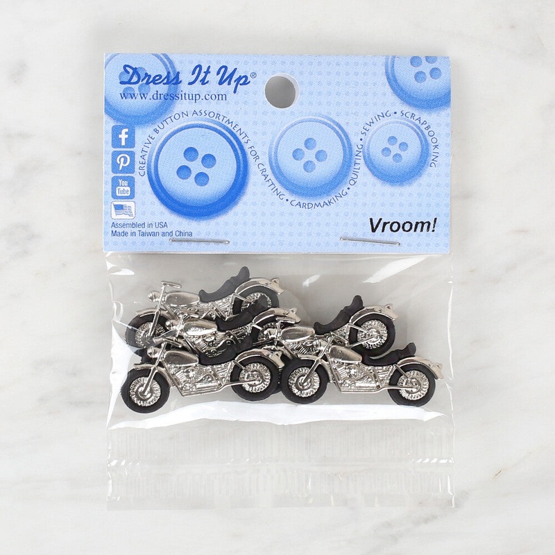 Dress It Up Creative Button Assortment, Vroom! – 10288