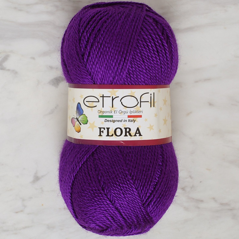 Etrofil Flora Yarn, Dark Purple – 70670