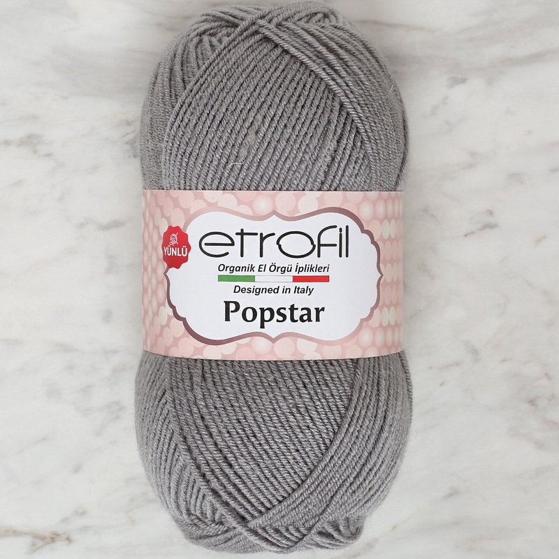 Etrofil Popstar Yarn, Grey – 70974