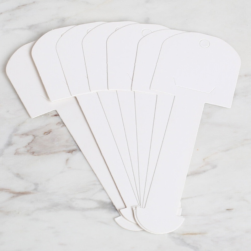 Loren 25 pcs Shawl & Headbang & Bonnet Card, White