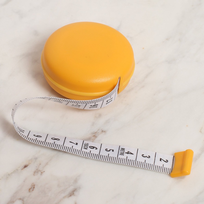 Loren Macaron Automatic Tape Measure, Yellow