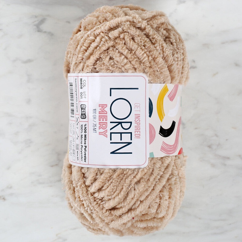Loren Mery Yarn, Beige – M408